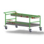 Chariot dépose outillage inox