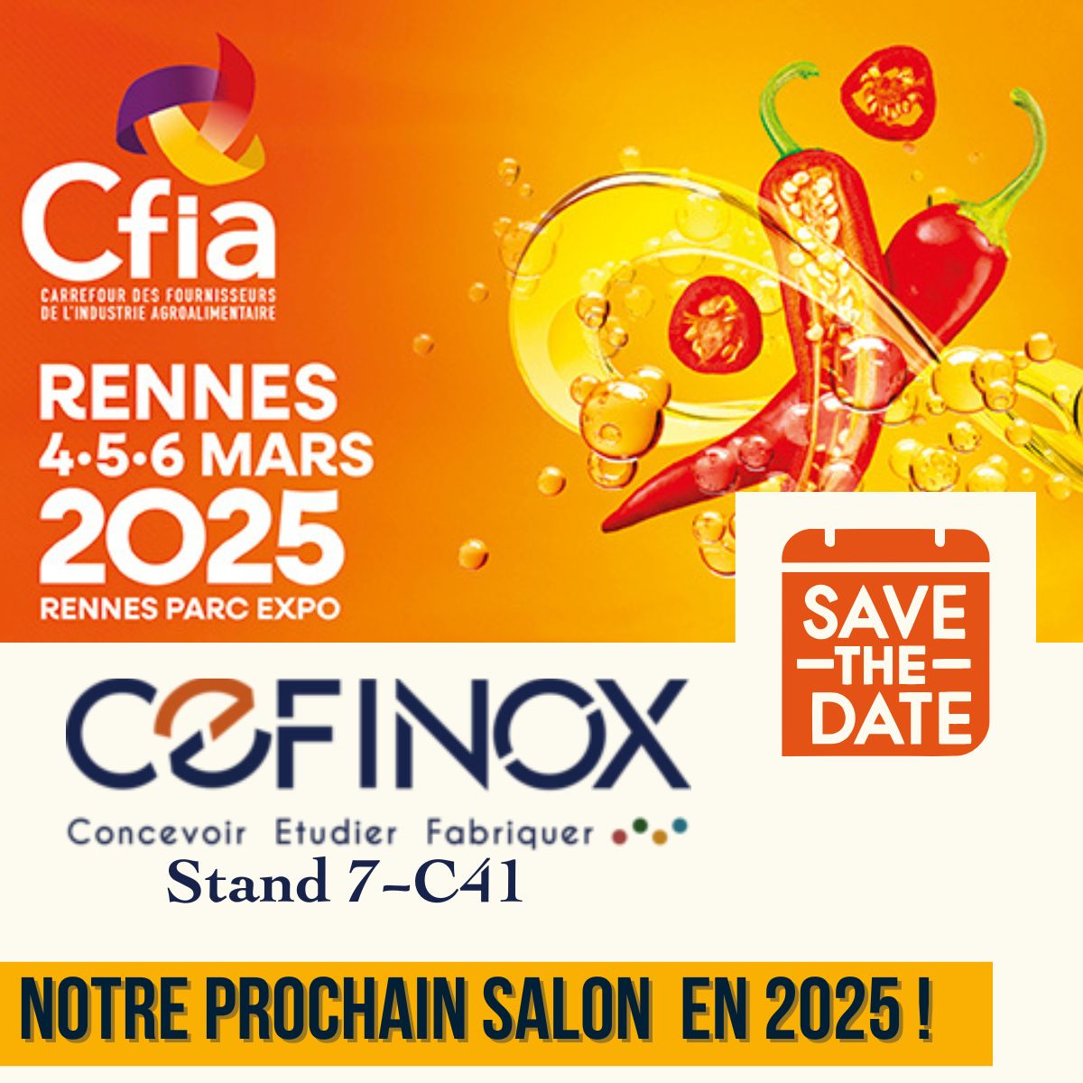 cefinox au salon CFIA rennes 2025