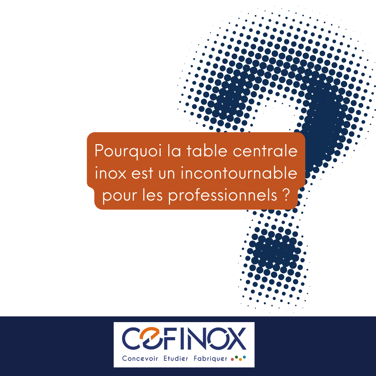 table centrale inox